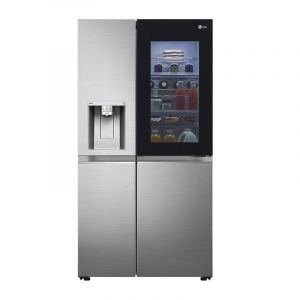 LG Refrigerator Side by Side 2Doors, 21.7Ft, 617L, Hygiene Fresh, Inverter Linear Compressor, Silver - LS25HVLVLV
