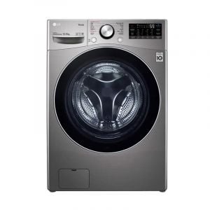 LG Washing Machine Front Load 15kg, Dry 100%, Turbo Wash,Silver Steel - WS1508XMT