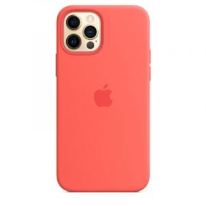 Apple iPhone 12 & 12 Pro Silicone Case with MagSafe , Pink Citrus - MHL03ZE/A
