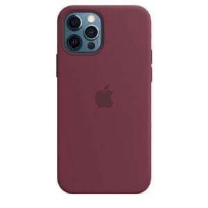 Apple iPhone 12 & 12 Pro Silicone Case with MagSafe , Plum - MHL23ZE/A
