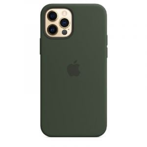 Apple iPhone 12 & 12 Pro Silicone Case with MagSafe , Cypress Green - MHL33ZE/A
