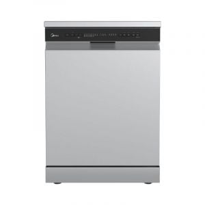 Midea Dishwasher 14 Place, 10 Programs, Digital, Silver - WQP14W5233CS