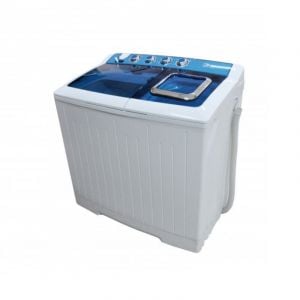 Midea Twin Tub Washing Machine, 10Kg, Dryer 4.6Kg, White - TW100AD