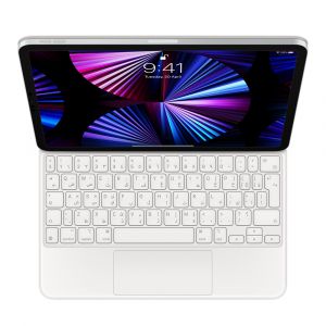 Apple Magic Keyboard for iPad Pro 11"  (3rd generation) + iPad Air (4th generation), Arabic, White