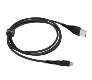 MOMAX Elite USB-C to Lightning , Nylon ,2M, Black - DL32D