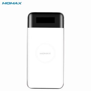 MOMAX Wireless External Battery 10000mAh , White - IP80W