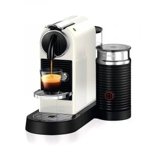 نسبرسو ماكينة صنع القهوة سيتيز ميلك لصنع القهوة والكابتشينو, ابيض - C123-ME-WH-NE2