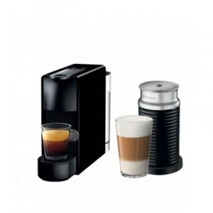 Nespresso Essenza Mini Coffee Machine 0.6L, Whisk, Black - C030BK + 3694BK