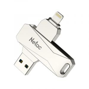 Netac EN DUAL USB DRIVE U652 L.USB3.0 64GB for IPhone - NT03U652L–064G–30PN