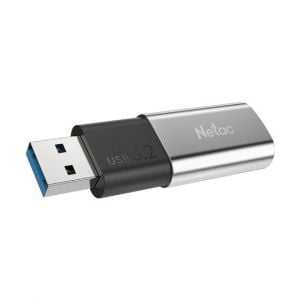 Netac USB Flash Drive US2 USB3.2, 128GB, Silver - NT03US2N–128G–32SL