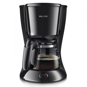 Philips Drip Coffee Maker 750W, 0.6L, Glass Jug, Black - HD7432/20
