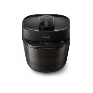 Philips Pressure Cooker All-in-1, 5L, 910-1090W, Rapid Pressure Release Tech - Black