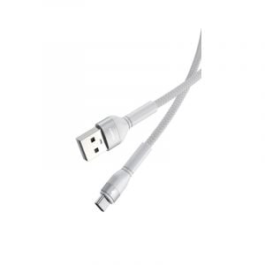 Power N Cable USB-A To Type-C 1.2M, Cut-Resistant Fabric, White - PNATC1W