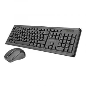بروميت ماوس لاسلكي مع لوحة مفاتيح لاسلكية، أسود - PROCOMBO-3