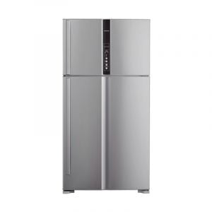 Hitachi Refrigerator Double Door, 21.20 ft, 600 L, Silver - R-V805PS1KV SLS