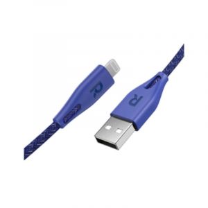 RavPower Cable USB A To Lightning, 1.2m ,Nylon, Blue - RP-CB1026