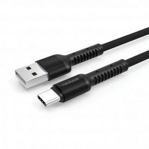 RavPower Cable USB A To Lightning, 2m ,Nylon, Black - RP-CB1027
