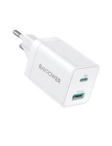 Ravpower Wall Charger PD Pioneer 20W, 2-Port - White - RP-PC168