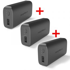 RAVPower Pendle Portable Charger + 2 Portable Chargers Free, 3 units Powerbank 6700mAh Portable Charger - RP-PB132

