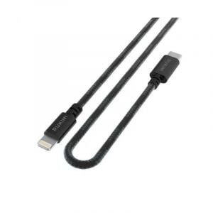 Rukini Nylon Braided USB-C To Lightning Cable 30cm, MFI | blackbox