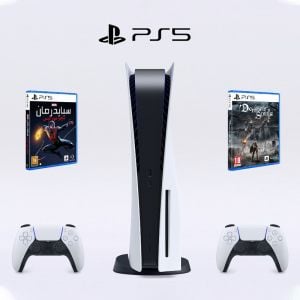 Sony PlayStation 5 + 2 Joysticks + Spider Man + Demon Souls
