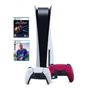 Sony PlayStation 5 + 2 Joysticks + Spider Man + FIFA 22 - PS5/DS/FIFA22/SP