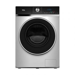 TCL Front Load Washing Machine 8kg, Dry 100% , Electric control, Silver - TWD-C805S