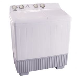 TCL Twin Tub Washing Machine 12Kg, Single Water Inlet, White - TWT120-X7001
