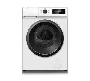 Toshiba Front Load Washer 7 KG, 1200 RPM, Real Inverter, Digital Display, White - TW-BK80S2BB