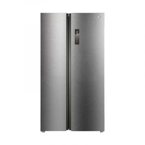 TCL Refrigerator Side by Side , 612L , 21.6 FT , Twin Cooling , Silver - TRF-650WEXPSA
