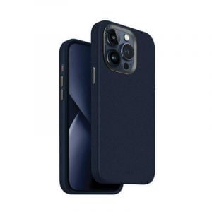 Uniq Hybrid iPhone 15 Pro Case Mag Click Charging LYDEN , Navy Blue - 8886463685518