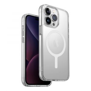 Uniq Hybrid iPhone 15 Pro Max Magclick Charging Case Lifepro Xtreme AF Dove Clear - 8886463685600