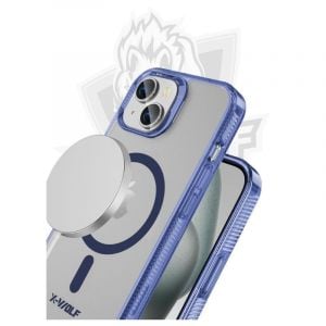 X Wolf Special Matte Shockproof Case IPhone 15, MagSafe, Blue - 40100033